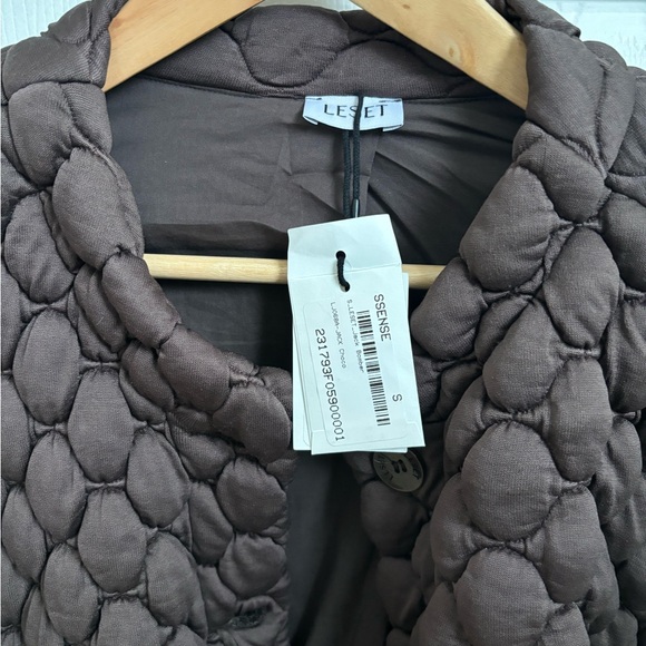 Brand new with tags LESET jack quilted jersey bomber jacket - Picture 2 of 9